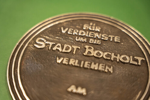 City plaque of the city of Bocholt