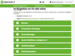  Residence registration and re-registration can also be done online in Bocholt. 