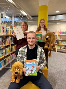  The team at the city library is looking forward to the upcoming reading lion reading competition 