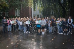 The students of the Mariengymnasium drove the most kilometres The students of the Mariengymnasium drove the most kilometres