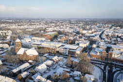  There was heavy snowfall in Bocholt on Friday night 