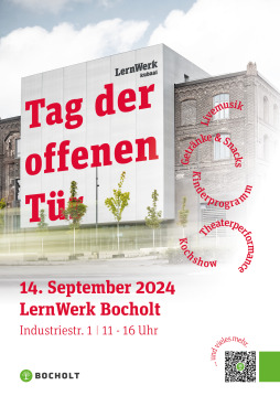  Poster of the open day at LernWerk 