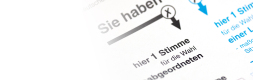 Election ballot paper graphic Citizens are expected to be able to go to the polls on 23 February 2025.