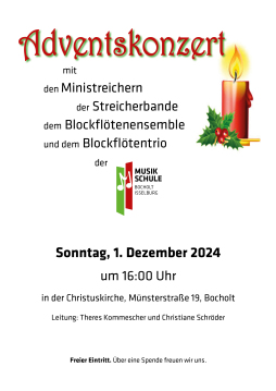  Information about the Advent concert in the Christuskirche 