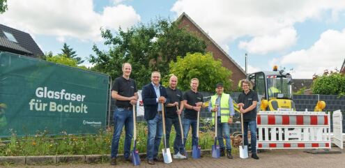 Ground-breaking ceremony for fibre optic expansion in Bocholt