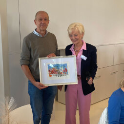  Agnes Epping, Chairwoman of the Bocholt Seniors' Council, and Marc Voets, Chairman of the Seniors' Council from Belgian Bocholt. 