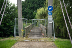  The bridge at Lake Aa is being dismantled 