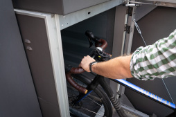  Park your bike safely - in the bike boxes at the arcades 