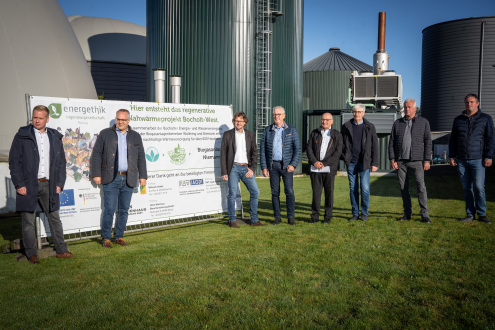 Presentation of the biogas plant in Bocholt.