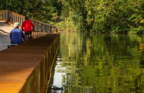 Sunken bridge on the Aa