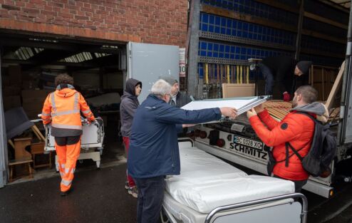 Spendensammlung für Ukraine in Bocholt